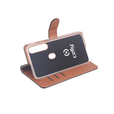 Celly Wally funda para teléfono móvil 16,5 cm (6.5'') Funda cartera Negro