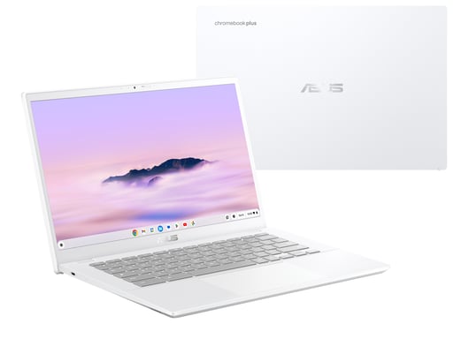 Chromebook Plus CX, Intel Core i3-1215U, 128 Go, 8 Go, Blanc - AZERTY