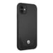 Funda BMW para iPhone 11 6.1'' Piel negra perforada