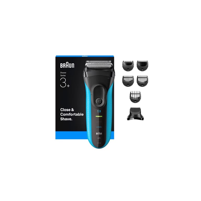 Braun 735483 Rasoir à grille Tondeuse Noir, Bleu - Neuf