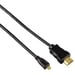 Hama Cavo HDMI 0,5 m HDMI 0,5 m HDMI tipo A (standard) HDMI tipo D (micro) Nero