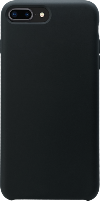 (Edition spéciale) Coque en gel de silicone doux pour Apple iPhone 7/8 Plus, Noir satin