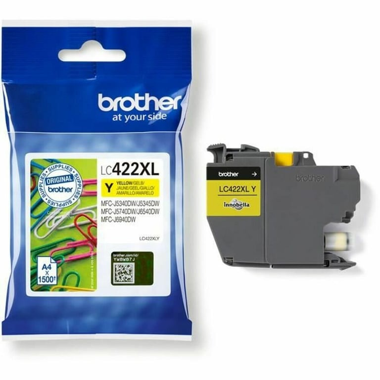Cartouche d'encre d'origine Brother LC422XLY Jaune - vue 6