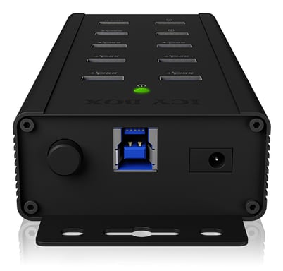 ICY BOX IB-HUB1703-QC3 USB 3.2 Gen 1 (3.1 Gen 1) Type-B 5000 Mbit/s Negro