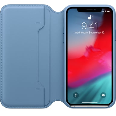 Apple MRX02ZM/A funda para teléfono móvil 14,7 cm (5.8'') Folio Azul