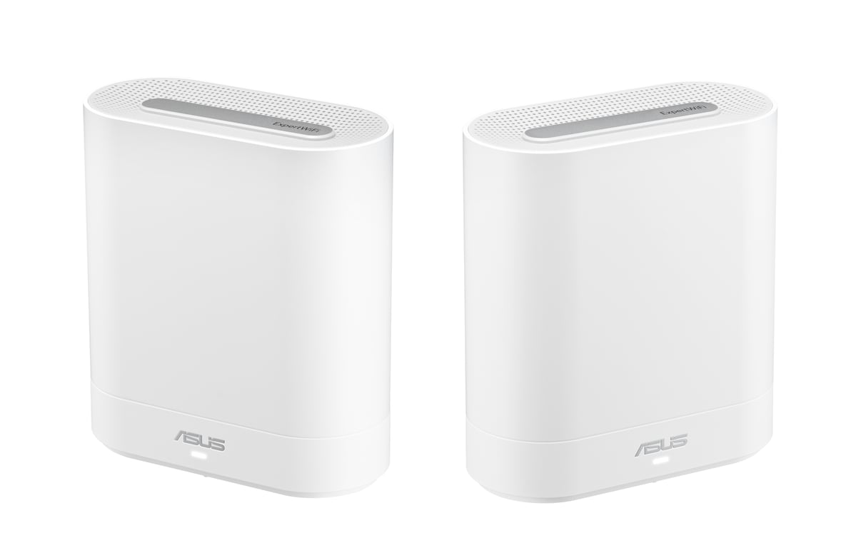 ASUS ExpertWiFi EBM68 x 2 – Système maillé professionnel de sécurité Tri Bande AX7800 supporte jusqu'à 5 SSID VLAN SDN portail invité personnalisé 2.5 Gbps Sécurité réseau professionnelle - vue 2