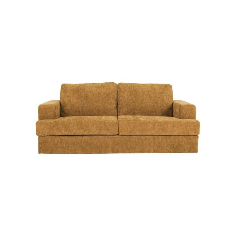 Canapé convertible express 3 places IGOR Tissu gauffré Matelas 15 cm 211 x 107 x 90 cm DUNLOPILLO - vue 3