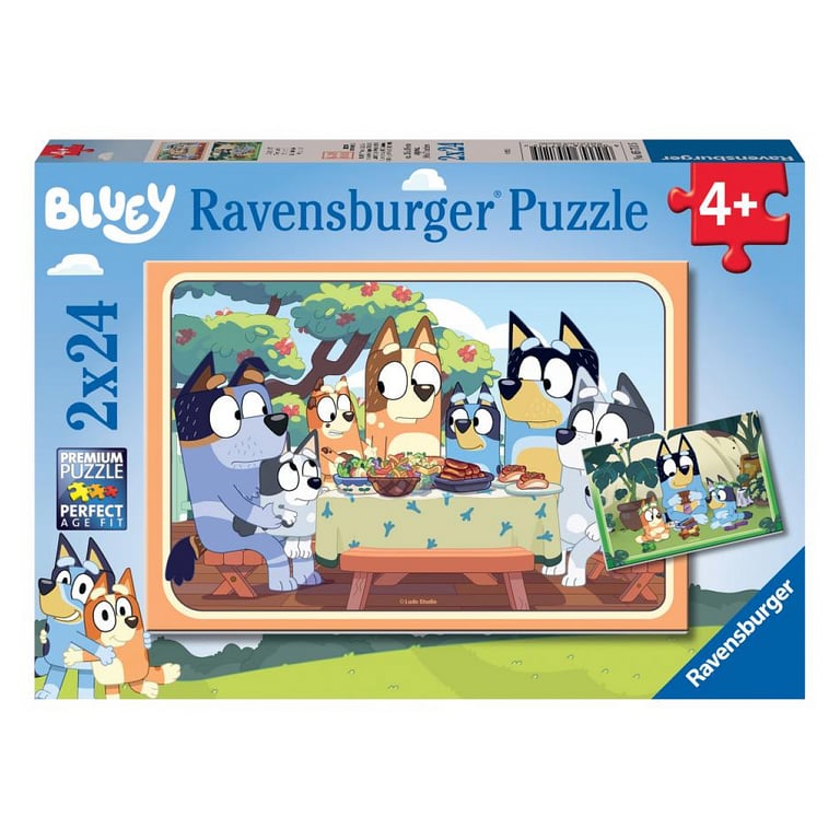 Puzzles 2 x 24 pièces : C'est parti avec Bluey ! Ravensburger France - vue 3