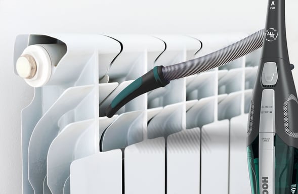 Hoover Diva DVE02BL 011 Aspiradora escoba Corriente alterna Secar EPA Sin bolsa 0,8 L 750 W Negro, Turquesa