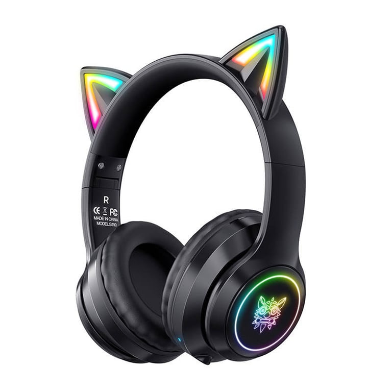 ONIKUMA B90 Casque Gaming Bluetooth 5.0 Kawai LED RGB Neuf - vue 4