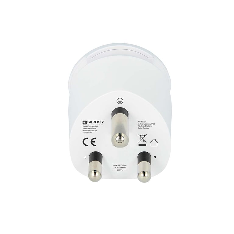 Adaptateur de Voyage 2 en 1 Universel pour Europe et Afrique du Sud Neuf - vue 3