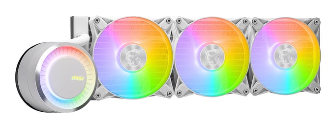 MSI MAG Coreliquid E360 White Placa base, Procesador Kit de refrigeración líquida 12 cm Blanco