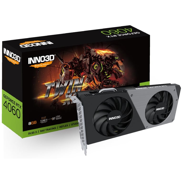 Inno3D Carte Graphique Nvidia GeForce RTX 4060 Twin X2 8Go - Neuf