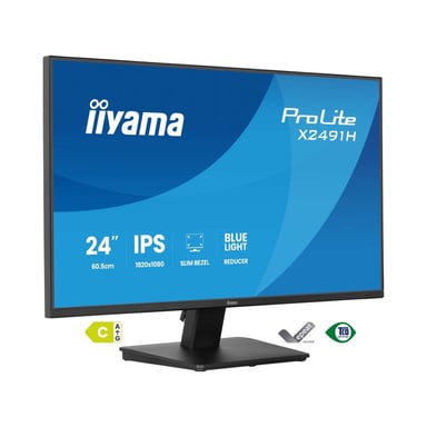 Moniteur LCD iiyama ProLite X2491H-B1 23,8'' Full HD IPS 120 Hz HDMI DisplayPort Noir