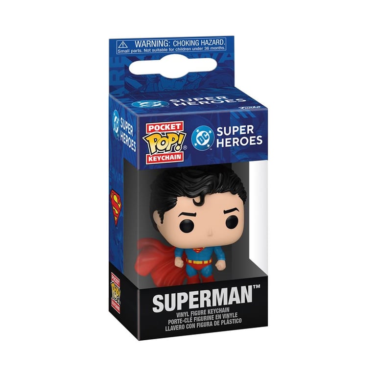 Funko Pop! Keychain: DC New Classics Superman DC Comics Mini Figurine en Vinyle à Collectionner Porte clés Fantaisie Cadeau de Noël - vue 2