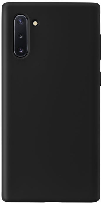 Coque en Gel de Silicone Doux pour Samsung Galaxy Note10, Noir satin