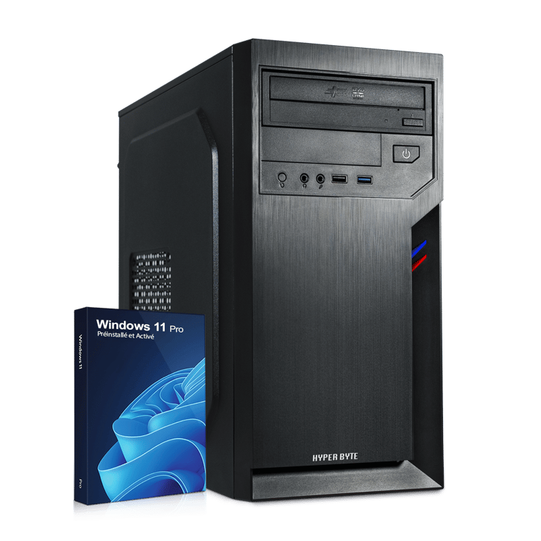 Ultra Office PC / Ordinateur de bureau - AMD Ryzen 3 3200G - Tour Computer avec 16GO DDR4 RAM - 1 TO SSD - WiFi - Windows 11 Pro - Neuf