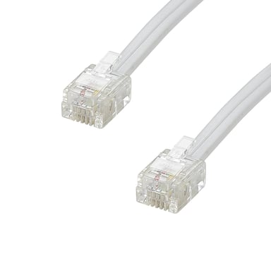 Erard 3903 câble de téléphone 5 m Blanc