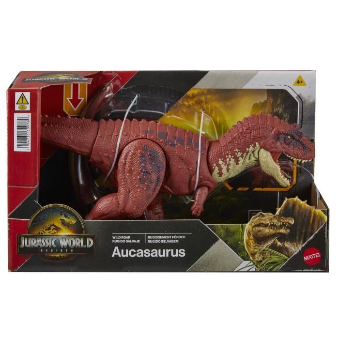 Jurassic World Figurine articulée Aucasaurus Rugissement féroce Son Jurassic World JGB88 - vue 10