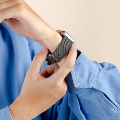 imoshion Bracelet en velours côtelé pour Apple Watch | 38/40/41/42 mm - Vert