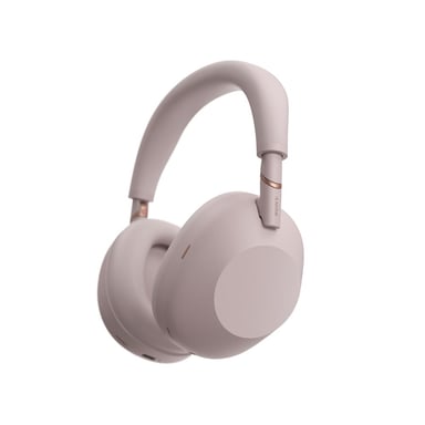 Cuffie sovraurali Sony WH1000XM6 con cancellazione attiva del rumore, rosa cipria