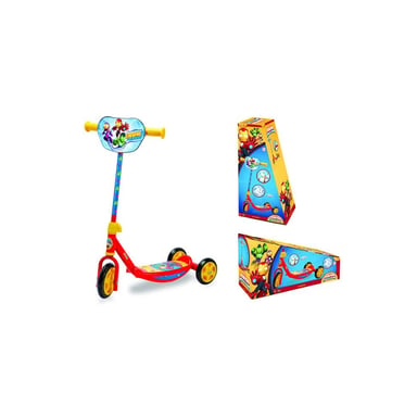 Patinete 3 ruedas Smoby Iron Man manillar ajustable 67 cm plataforma antideslizante Rojo/Azul/Amarillo