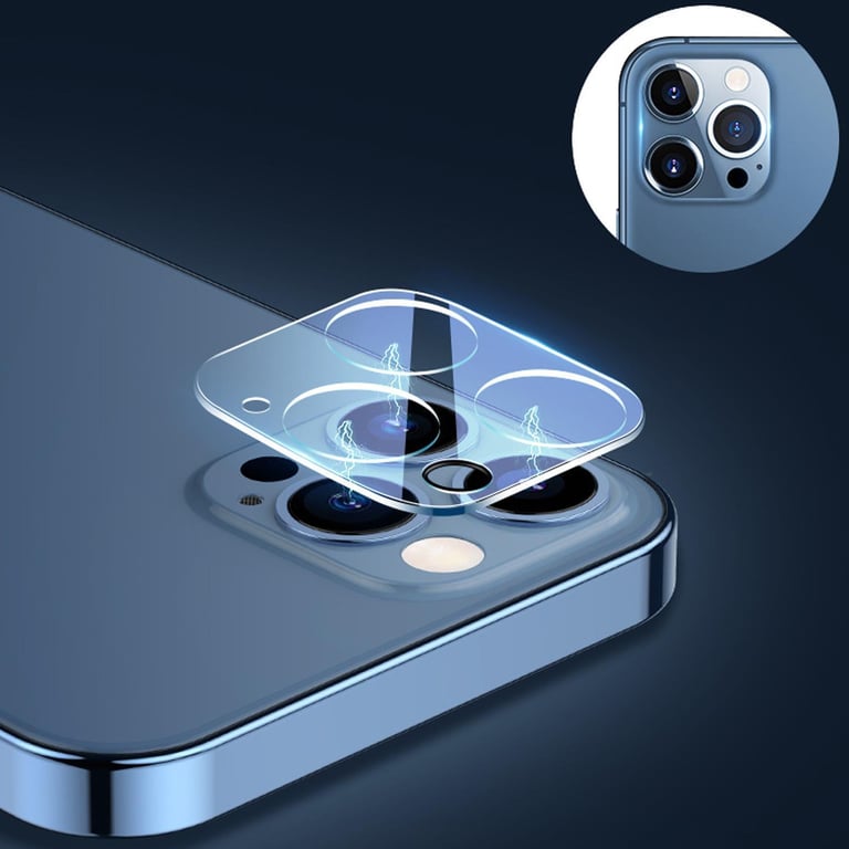 EIGER Protection d'objectif d'appareil photo en fibre de verre pour iPhone  12 Pro Max avec kit de nettoyage - Eiger