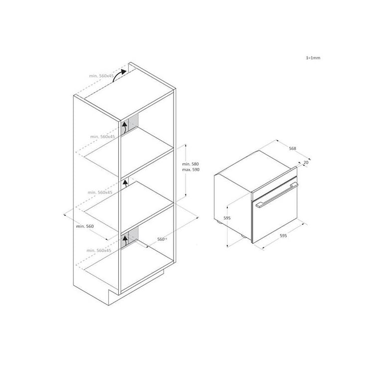 ROSIERES Four pyrolyse 78 multifonction tournebroche RO6H5TB3YTX - vue 4
