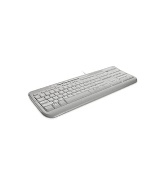Teclado con cable Microsoft 600 USB (blanco)