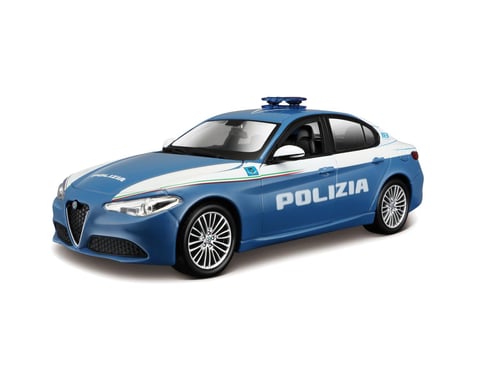 BBURAGO Alfa Romeo Giulia Polizia 1/24 Modèle réduit de voiture de police Pré-assemblé 1:24
