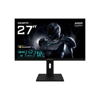 Écran PC GIGABYTE G27Q3 27'' QHD Gaming 320Hz 1ms FreeSync Premium HDR400 noir