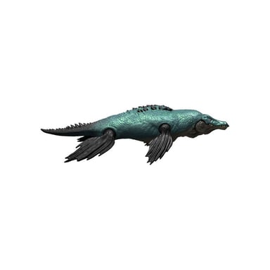 Mattel Figurine dinosaure - JURASSIC WORLD - Liopleurodon - Grande échelle - Nageoires mobiles - Mâchoire articulée