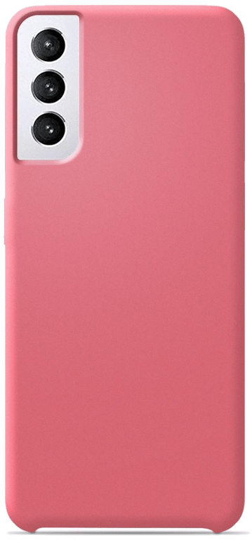 Coque silicone unie compatible Soft Touch Rose Samsung Galaxy S21