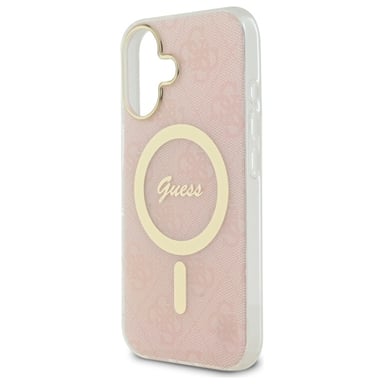 Étui Guess pour iPhone 16 6.1'' rose étui rigide IML 4G MagSafe