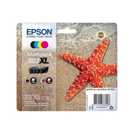 Cartouche d'origine Epson 603Xl Bk+C+M+Y - C13T03A640 [Pag-2200] - Neuf