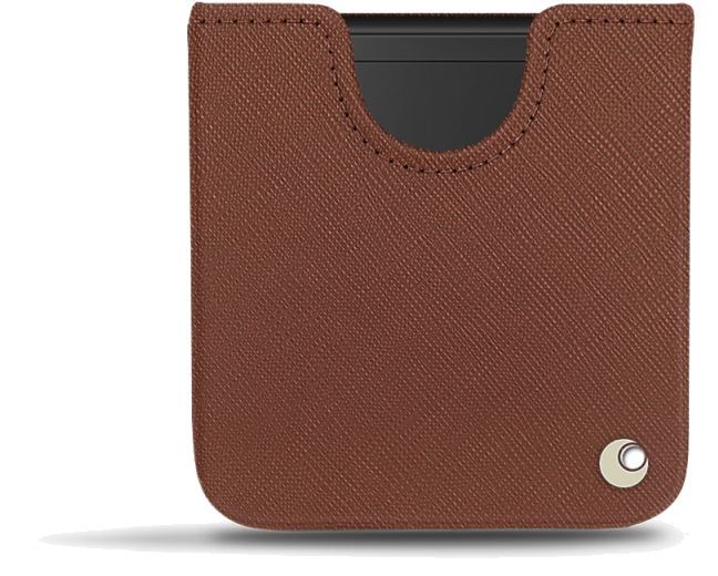 Pochette cuir Samsung Galaxy Z Flip - PochetteMarron
