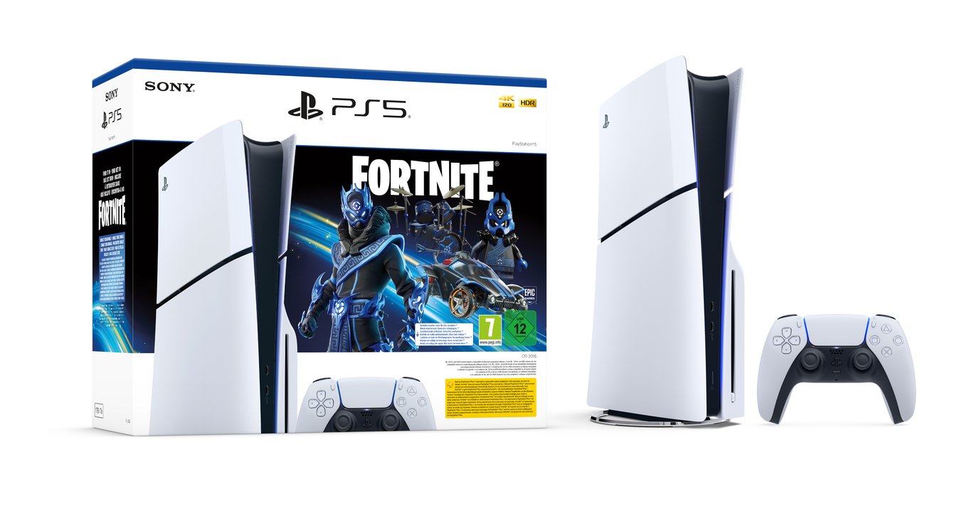 Pack PS5 Standard avec lecteur CD : Console PlayStation 5 Modèle Slim + Fortnite® Cobalt Star - vue 4