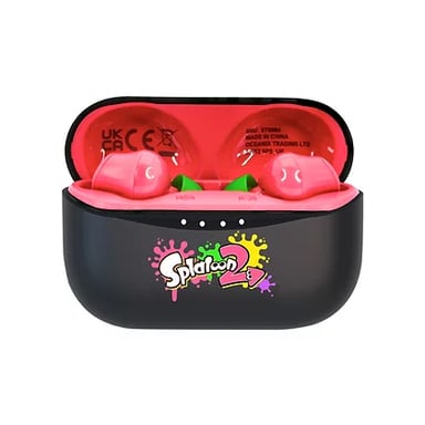 OTL Technologies Nintendo Spatoon 2 Casques Sans fil Ecouteurs Appels/Musique Bluetooth Noir, Rouge