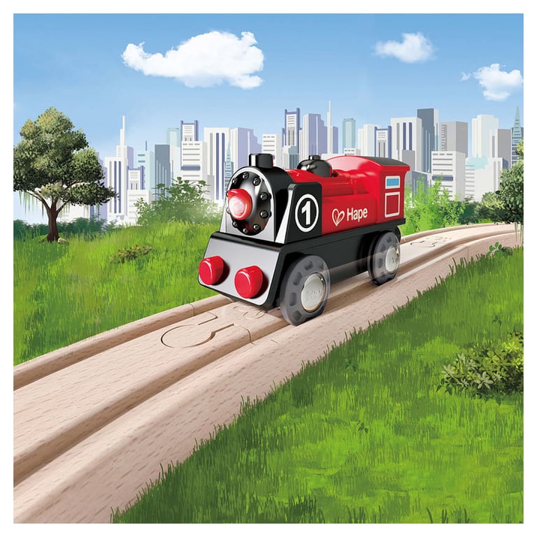 Locomotive Électrique Hape avec Lumière et Fonction Arrière Neuf - vue 3