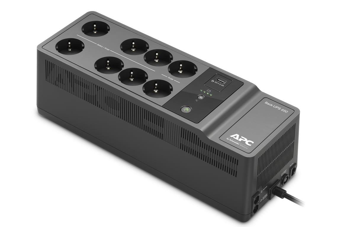 APC Back UPS BE650G2 GR Onduleur CA 230 V 400 Watt 650 VA connecteurs de sortie : 8 - vue 3
