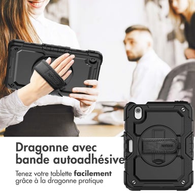 Accezz Coque arrière Defender XT pour Apple iPad Mini 7 (2024) / iPad Mini 6 (2021) - Noir