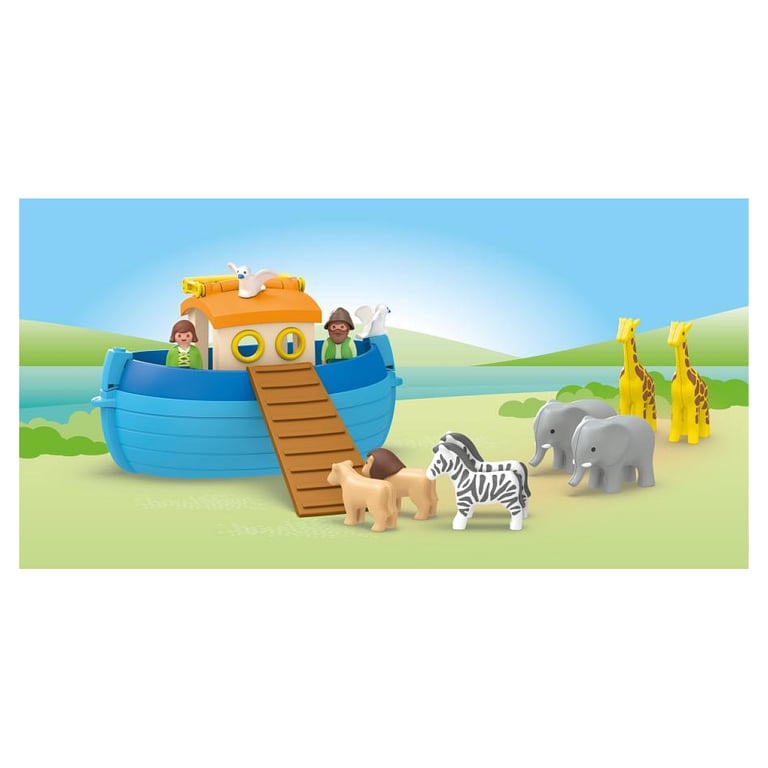 Arche de Noé Transportable avec Animaux et Accessoires - Neuf