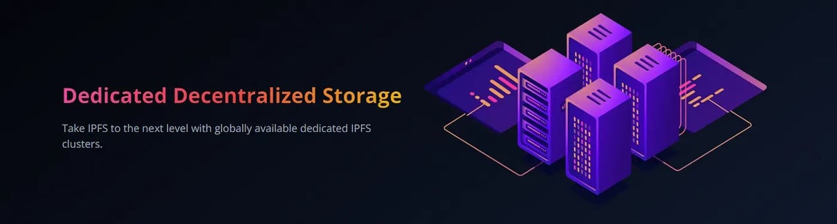 An image showing servers illustrating Nirvana Labs capability of providing the best IPFS decentralized storage.