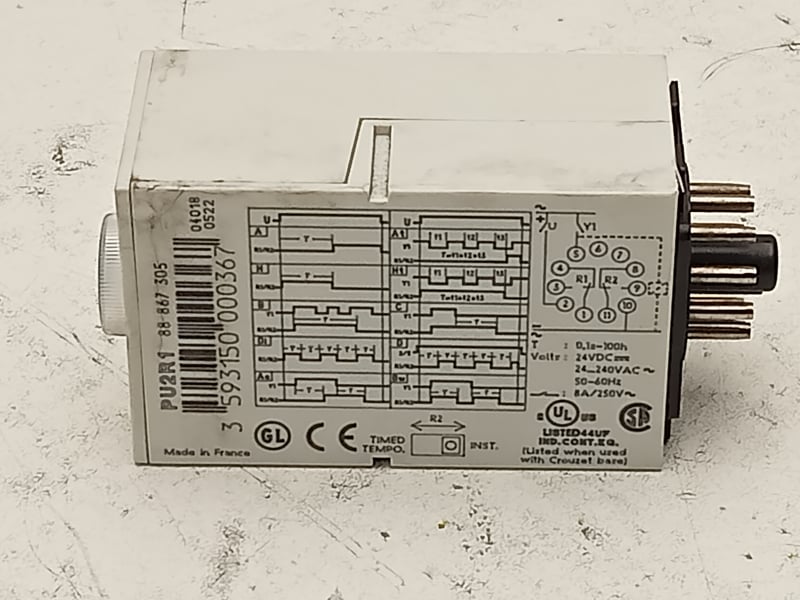 88 867 305 Crouzet Time Delay Relay
