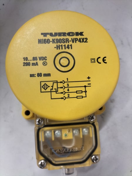 Ni60-K90SR-VP4X2-H1141 Turck Inductive Proximity Sensor