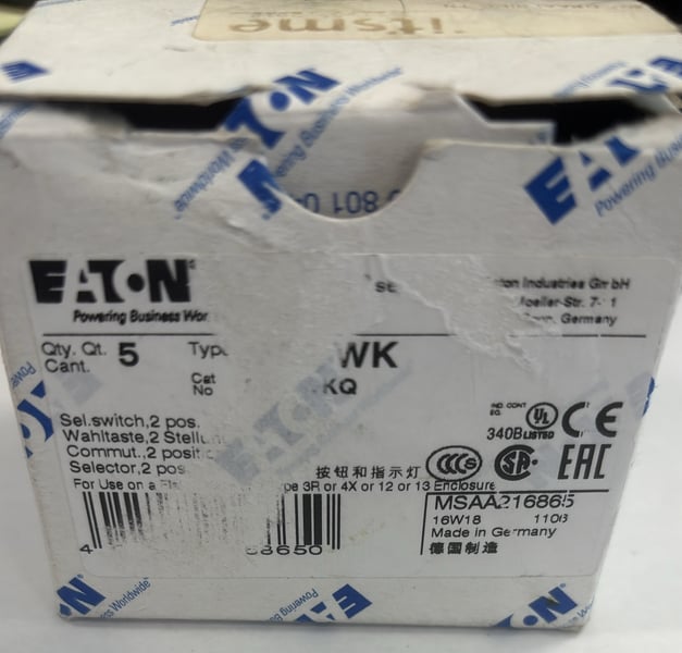 M22-WK Eaton Moeller Head Pushbutton