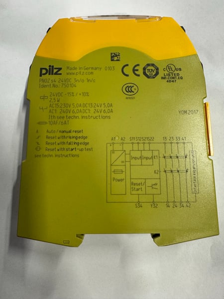 750104 Pilz PNOZ S4 24VDC 3NO 1NC