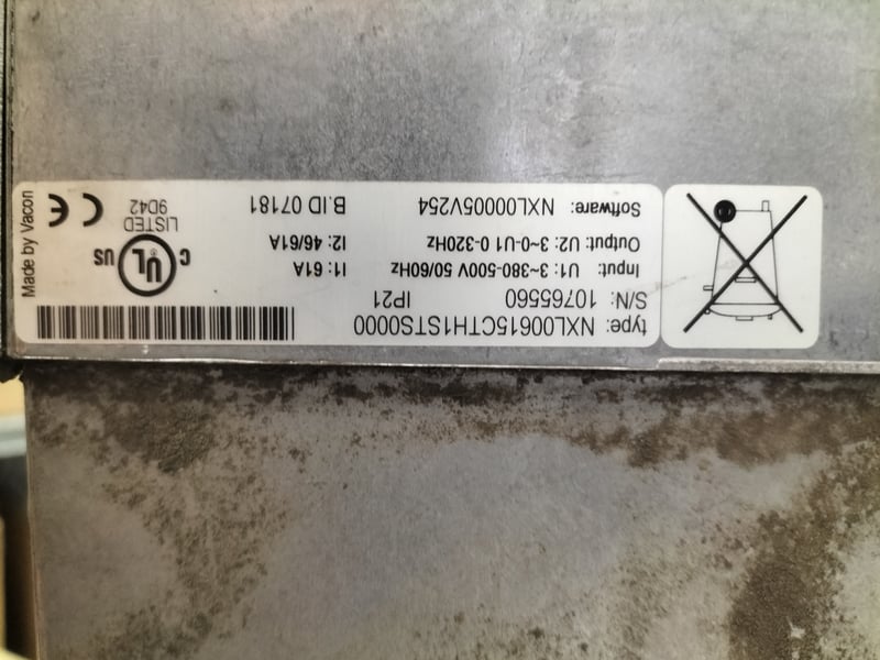 NXL00615CTH1STS0000 Vacon Drive