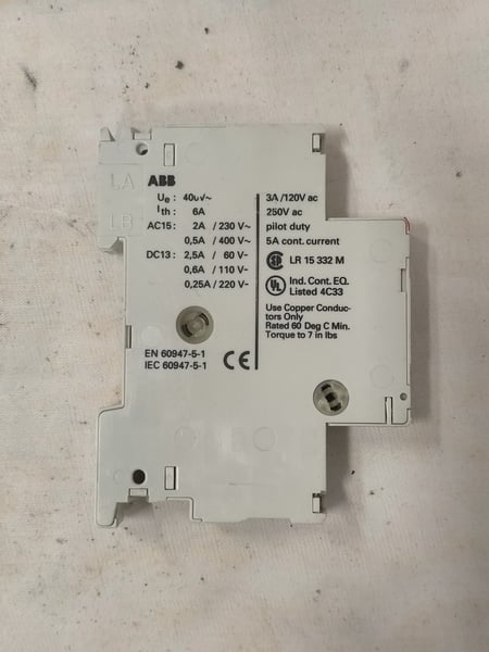 LR 15 332 M Abb Auxiliary Switch Block