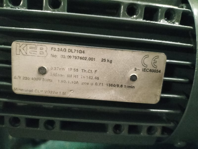 F3.3AG DL71G4 KEB AC Geared Motor